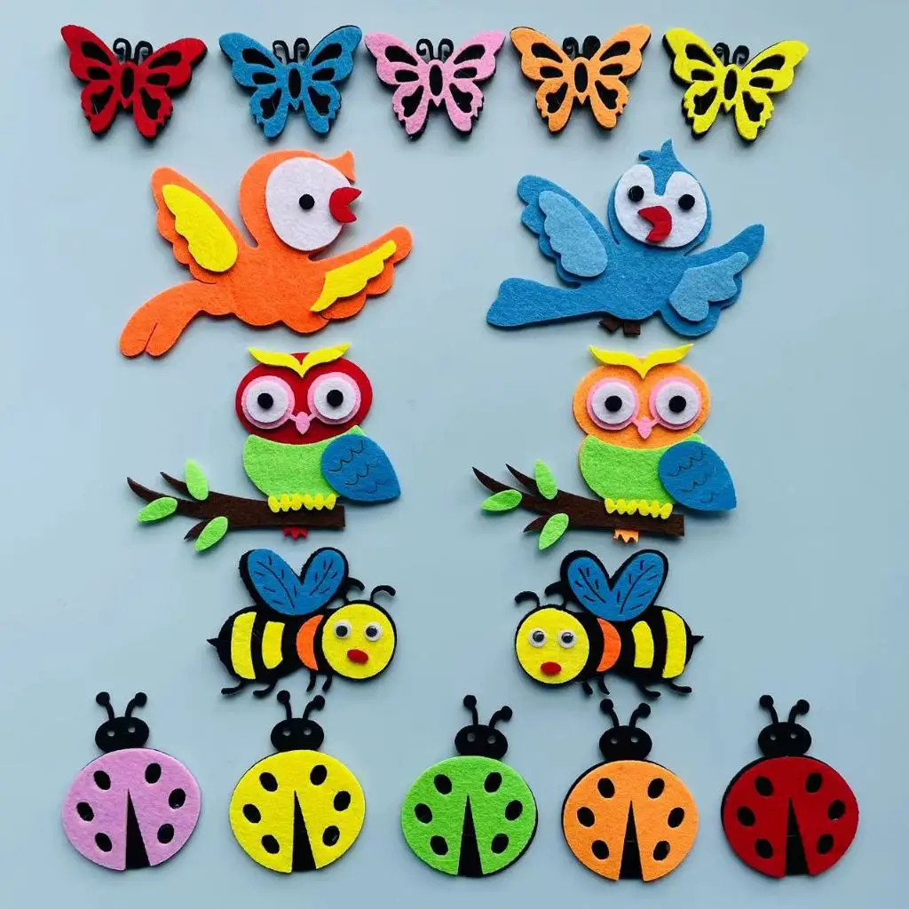 Home Office Background - Feltro animali Craft 3D Wall Decor