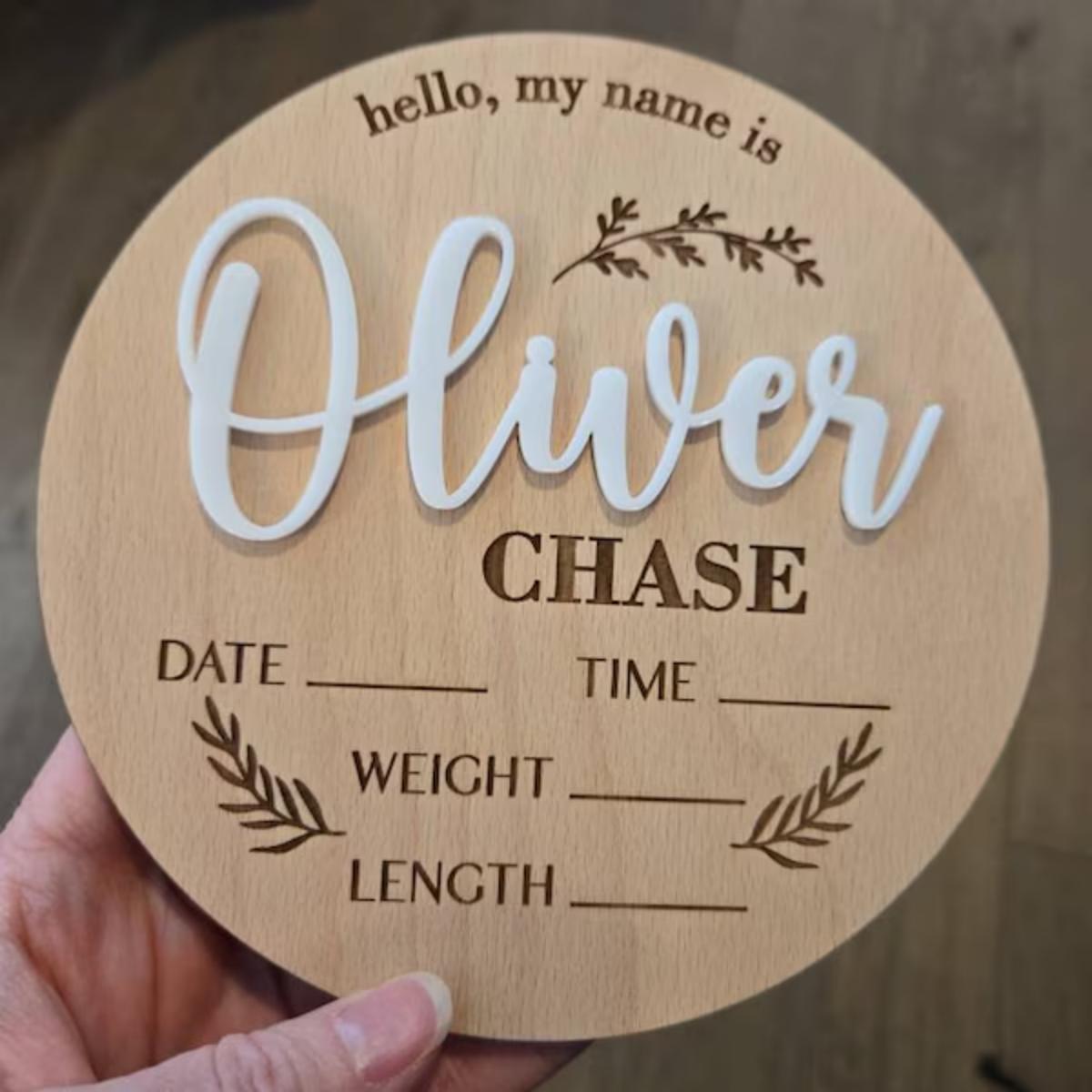 Home Office Gifts - 1 Pezzo Targa Personalizzata in Legno