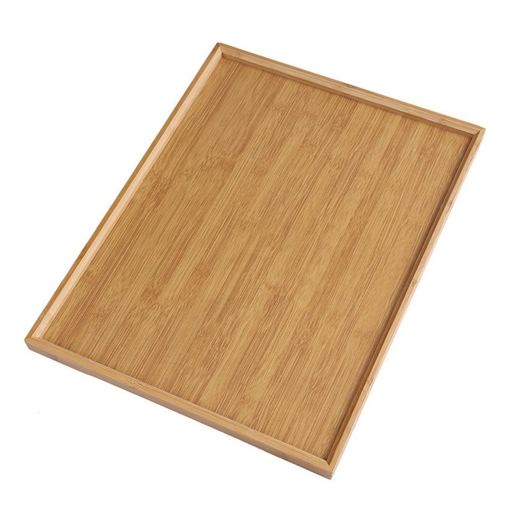 Desktop Organizer Bamboo - Vassoio Decorativo in Bambù Naturale, Vassoio