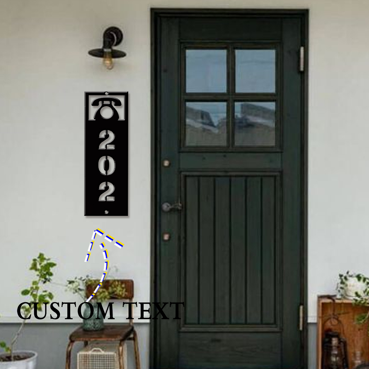 Home Office Gifts - Targa personalizzata moderna in metallo con
