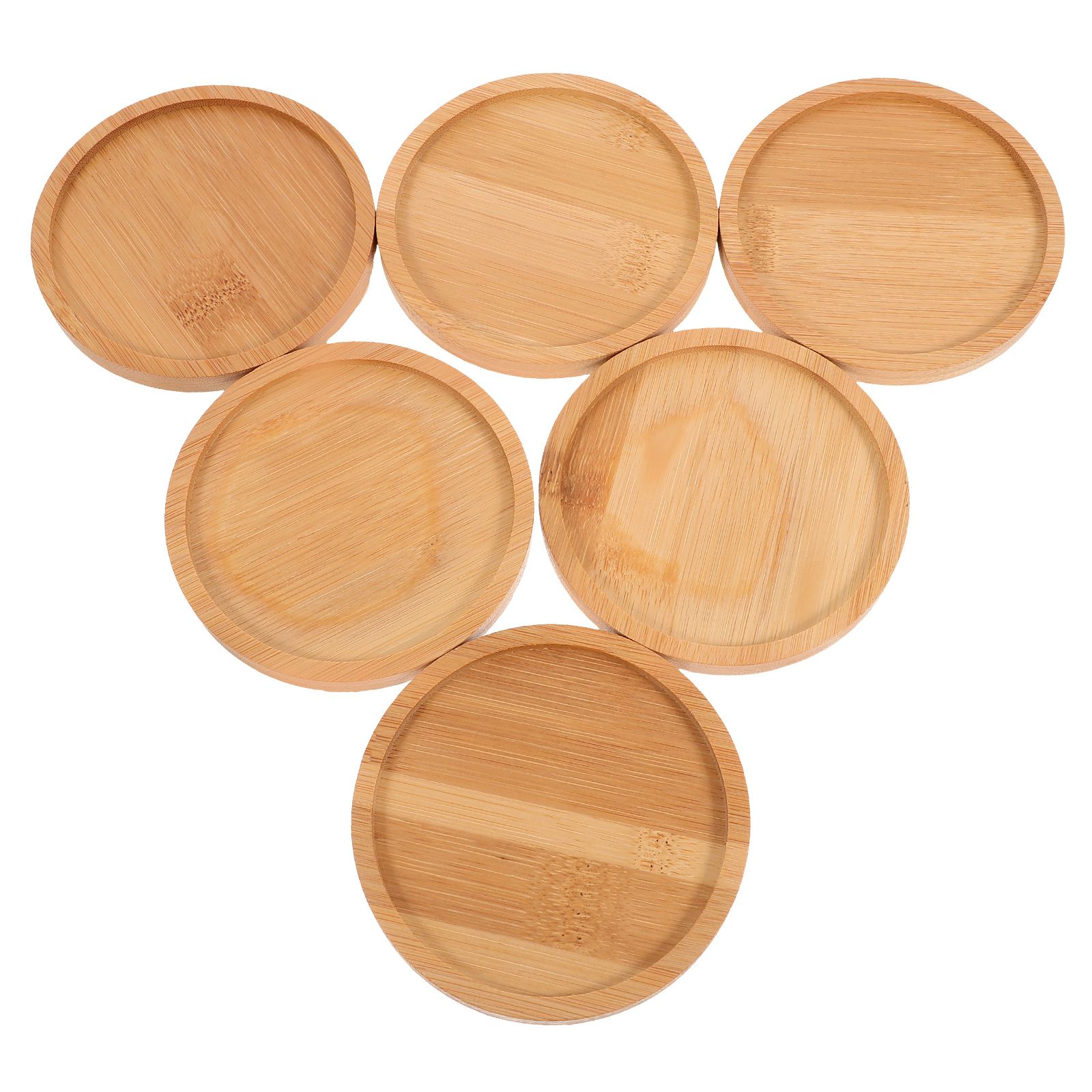 Desktop Organizer Bamboo - 6 pezzi sottobicchiere mosaico cuscinetti caldi