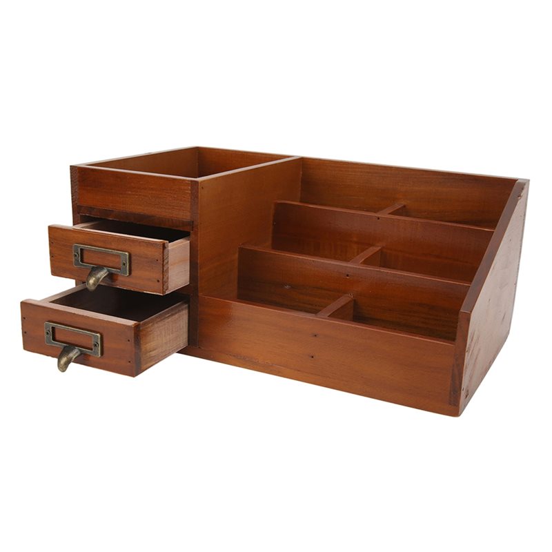 Desktop Organizer Bamboo - CHCH Armadietto portaoggetti in legno Design