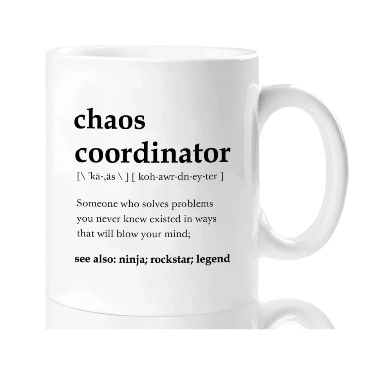 Home Office Dictionary - Tazza da caffè in ceramica con
