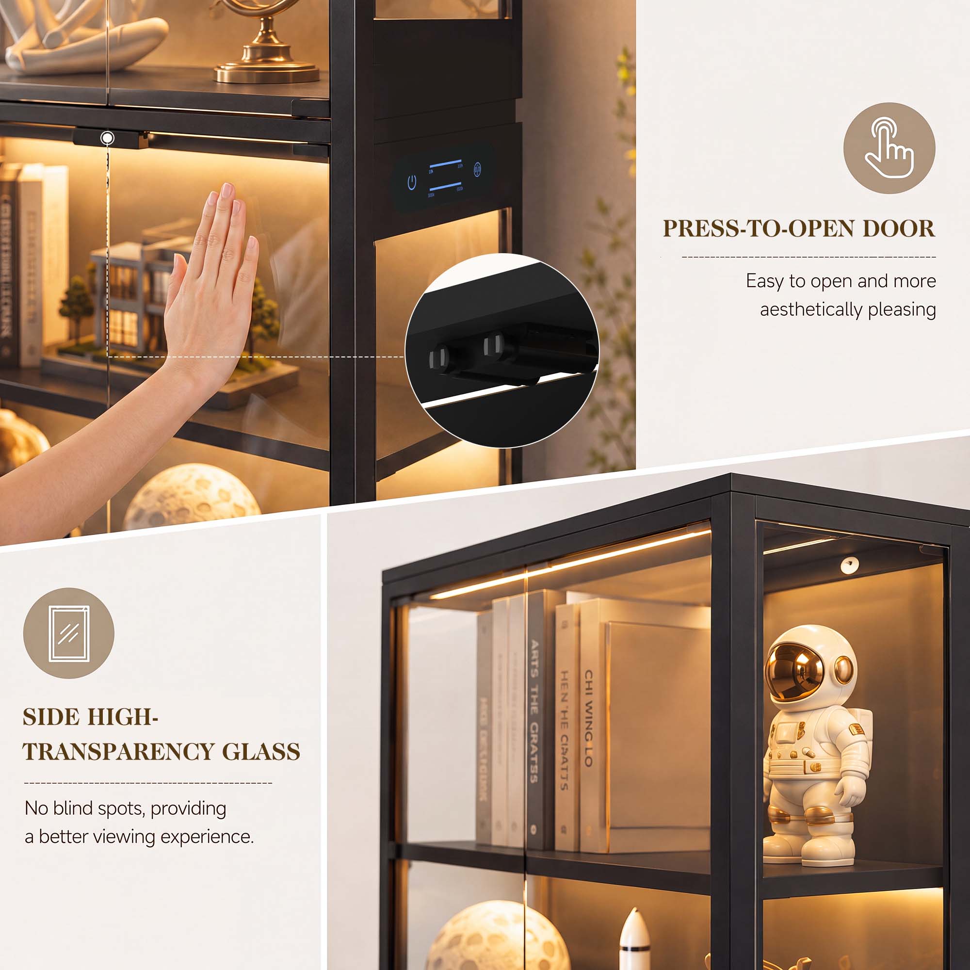 TCGBKAF Vetrina a 5 Ripiani co - Home Office In Living Room recensione e prezzo
