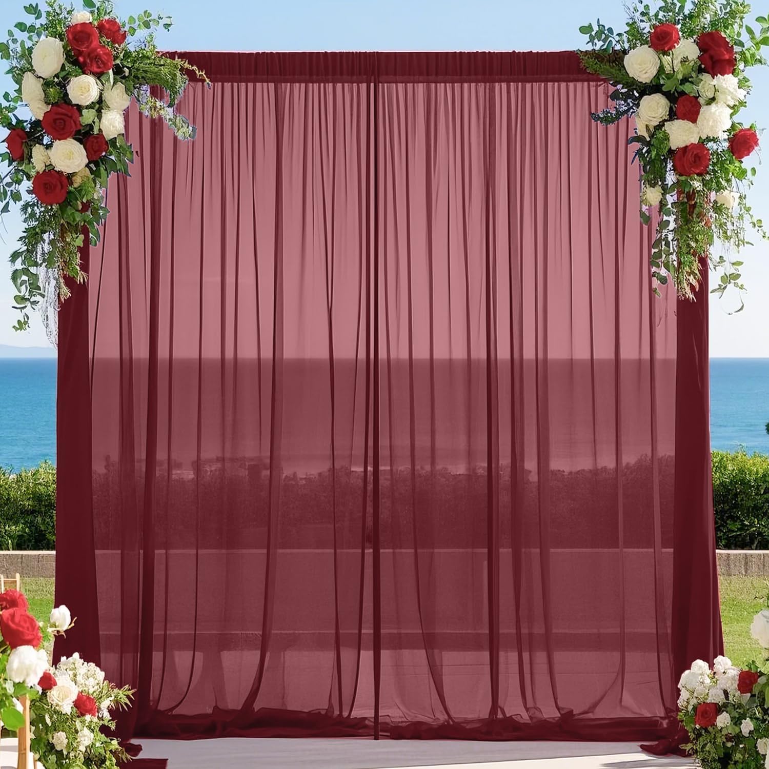 2 tende per fondale bordeaux,  - Home Office Backdrop recensione e prezzo