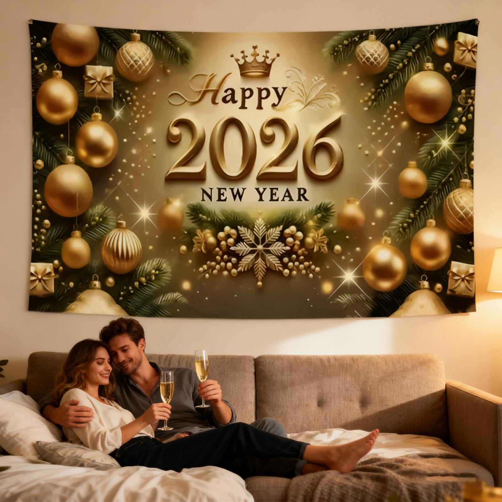 Felice Anno Nuovo Banner 7x5 F - Home Office Backdrop recensione e prezzo