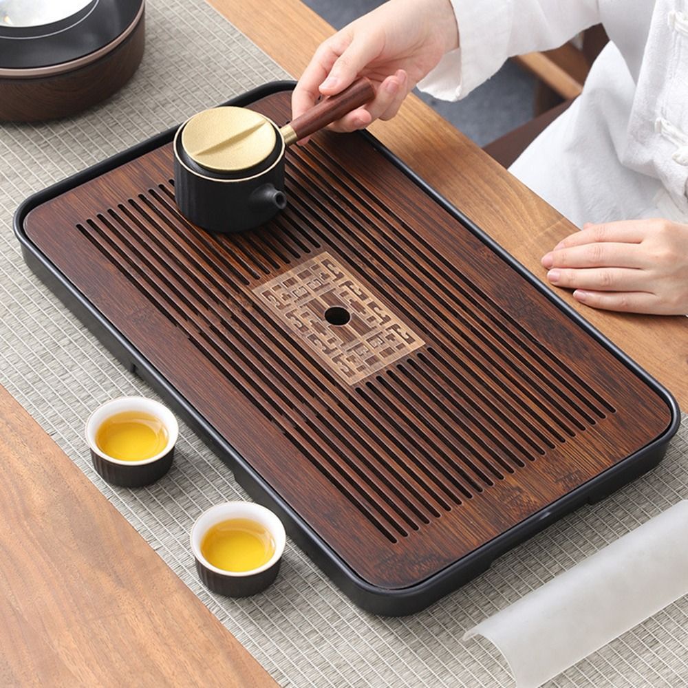 Nuovo vassoio da tè in bambù 4 - Desktop Organizer Bamboo recensione e prezzo