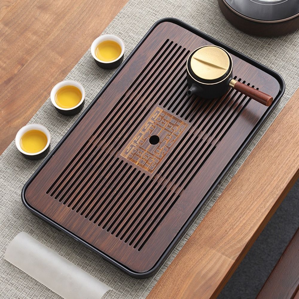 Nuovo vassoio da tè in bambù 4 - Desktop Organizer Bamboo recensione e prezzo
