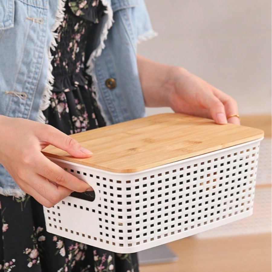 Set di 6 Contenitori Impilabil - Desktop Organizer Bamboo recensione e prezzo