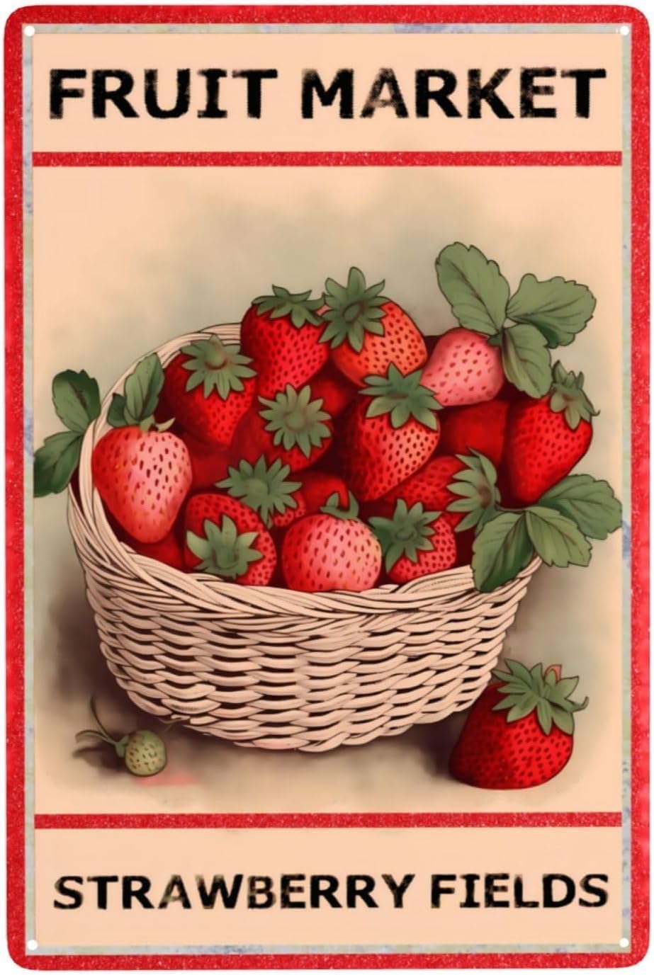 Targa in metallo Fruit Market  - Home Office Marketing recensione e prezzo