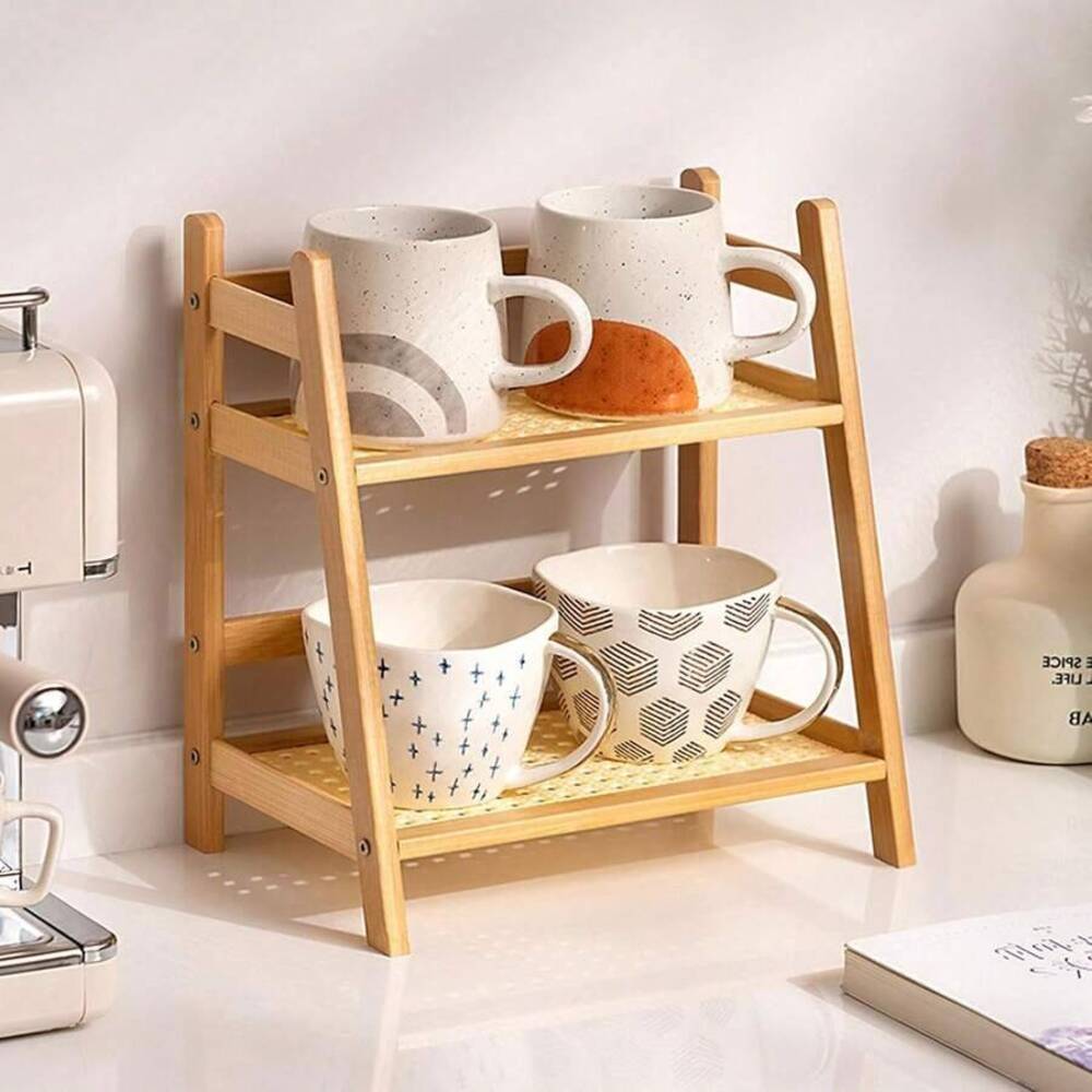 Scaffale di Stoccaggio a 2 Rip - Desktop Organizer Bamboo recensione e prezzo