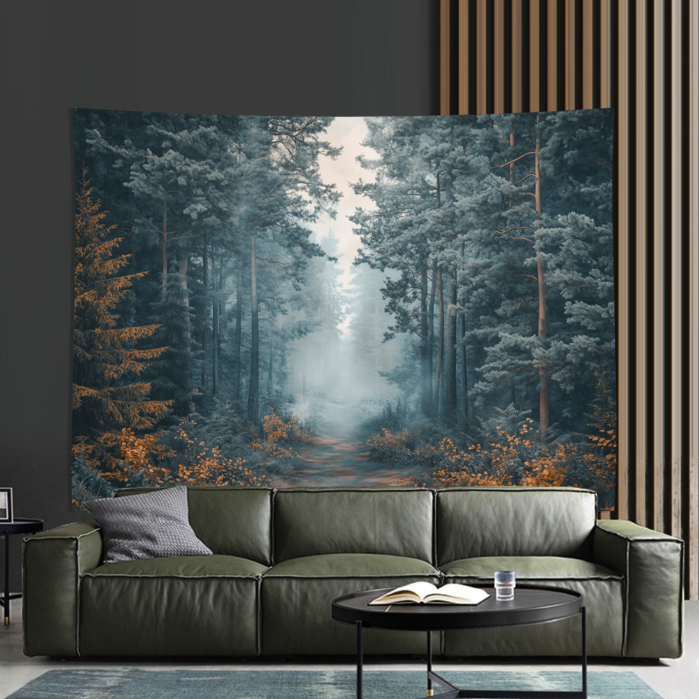 Misty Forest Path, stampa digi - Home Office Backdrop recensione e prezzo