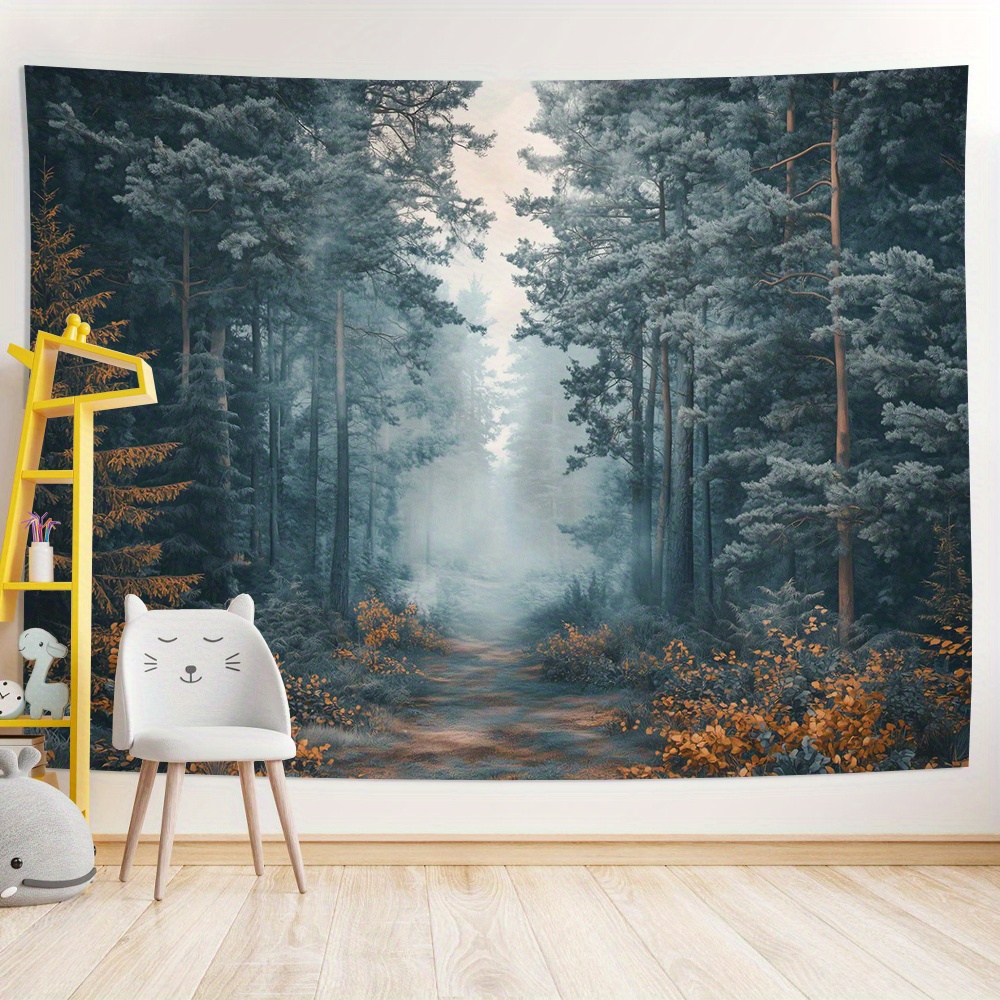 Misty Forest Path, stampa digi - Home Office Backdrop recensione e prezzo