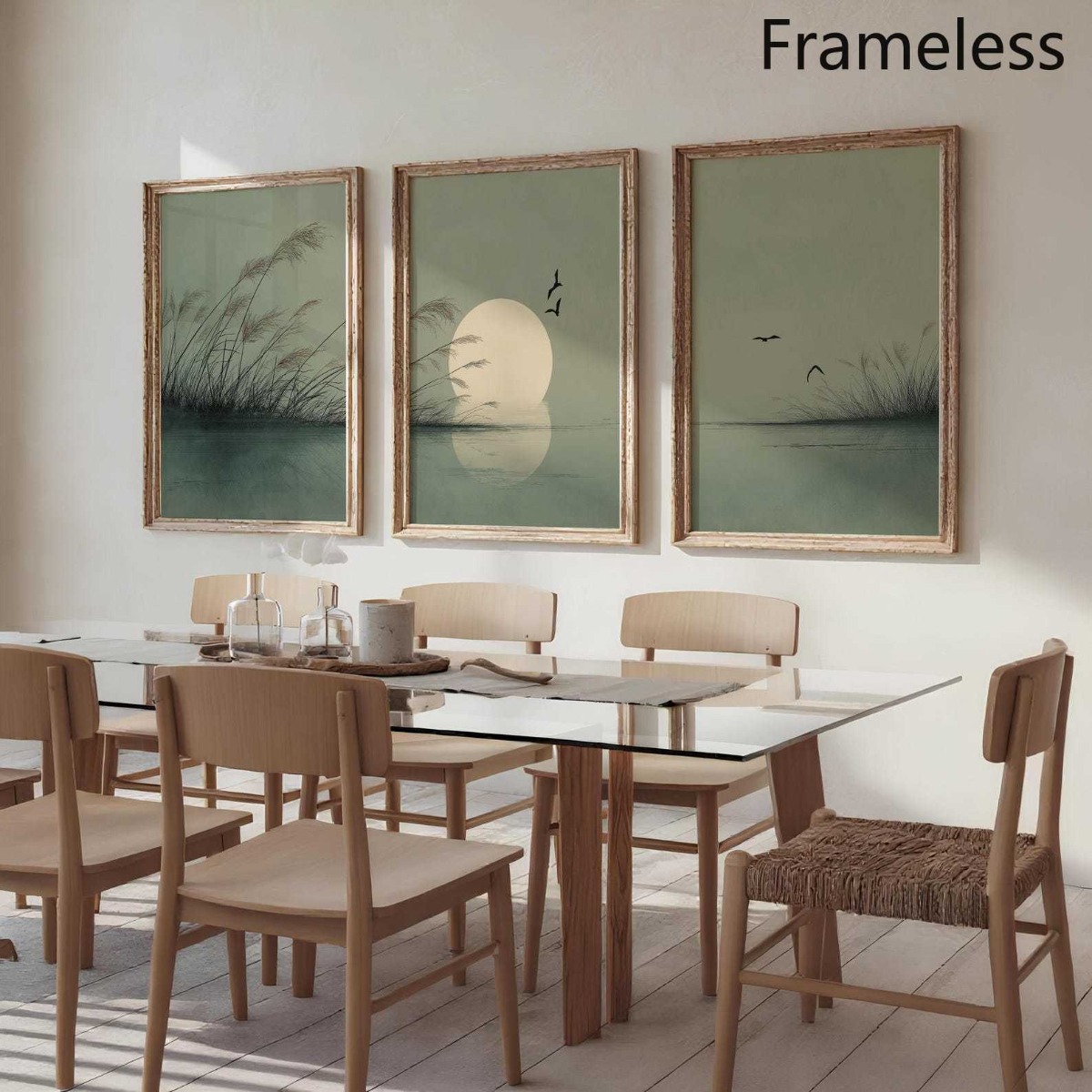 Set di 3 Poster su Tela in Sti - Home Office Japandi recensione e prezzo