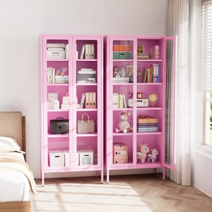 Vetrina a 5 Ripiani in Vetro p - Home Office In Living Room recensione e prezzo