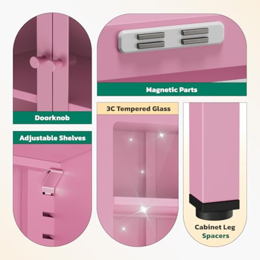 Vetrina a 5 Ripiani in Vetro p - Home Office In Living Room recensione e prezzo
