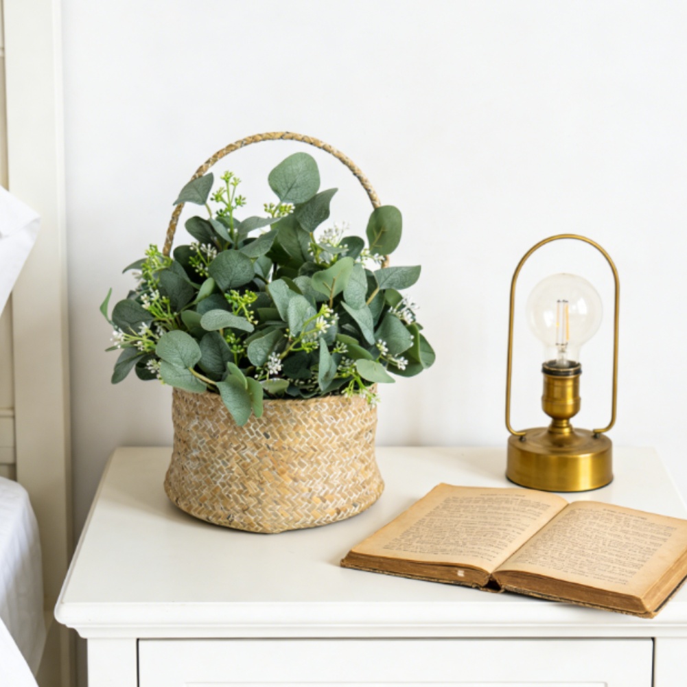 Foglie di eucalipto artificial - Home Office Backdrop recensione e prezzo