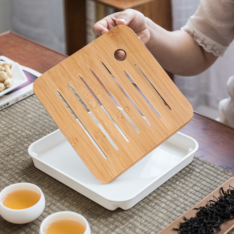 Vassoio da tè in bambù Mini ta - Desktop Organizer Bamboo recensione e prezzo